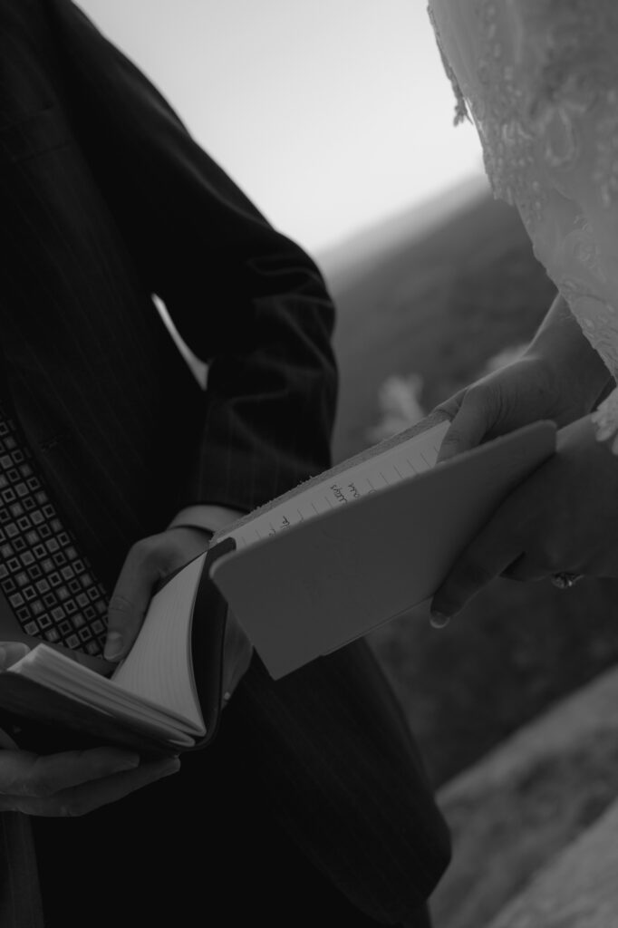 Vows at cathedral ledge