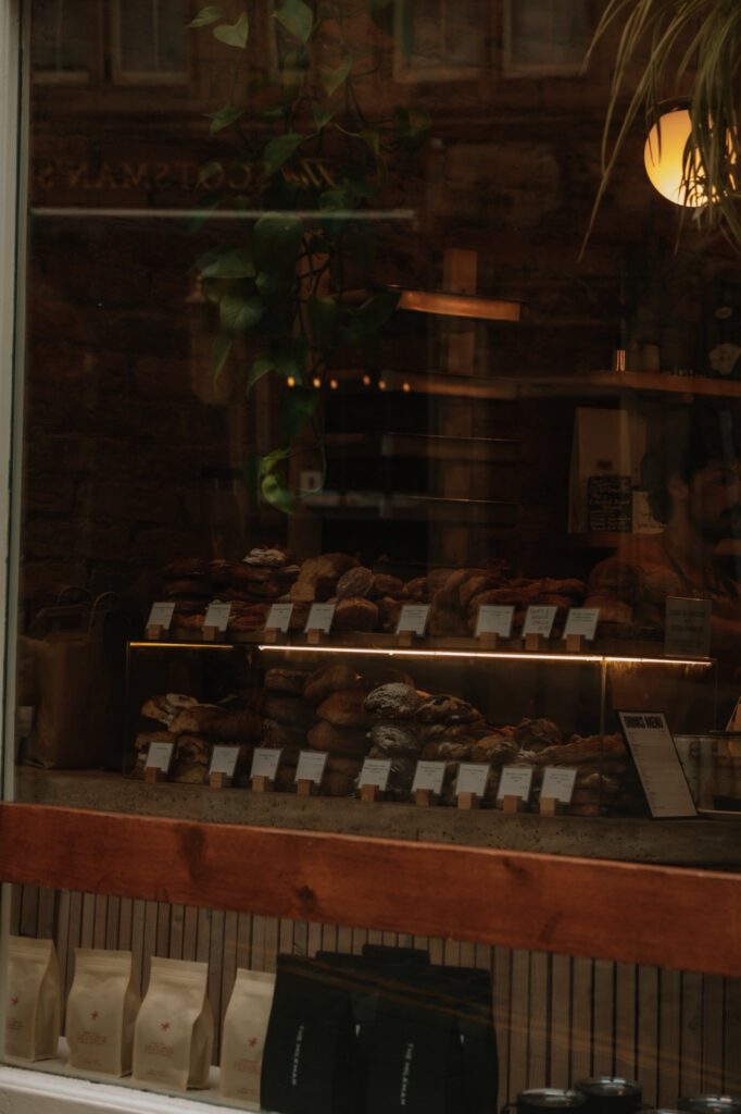 Scotland elopement couple enjoying coffee