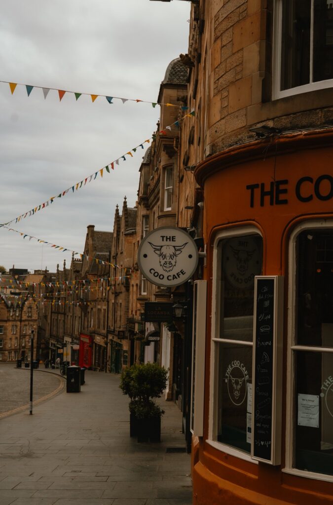 Coffee shops in Edinburgh Scotland